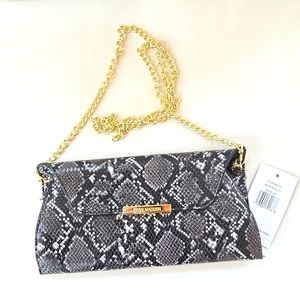 Steve Madden - NWT - crossbody/clutch faux snakeskin